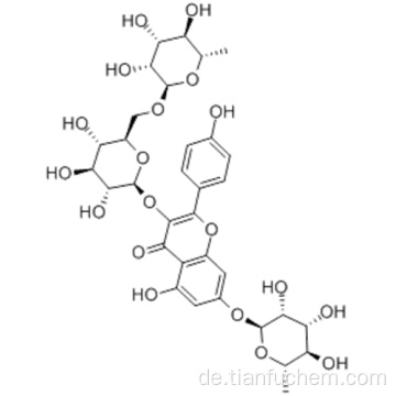 4H-1-Benzopyran-4-on, 3 - [[6-O- (6-desoxy-aL-mannopyranosyl) -bD-galactopyranosyl] oxy] -7 - [(6-desoxy-aL-mannopyranosyl) oxy] - 5-Hydroxy-2- (4-hydroxyphenyl) CAS 301-19-9